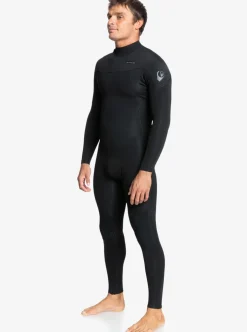 Mens Quiksilver Wetsuits|4/3 Everyday Sessions Back Zip Wetsuit