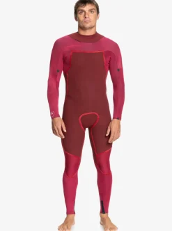 Mens Quiksilver Wetsuits|4/3 Everyday Sessions Back Zip Wetsuit