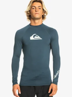 Mens Quiksilver Rashguards|All Time Long Sleeve Upf 50 Rashguard