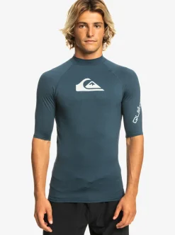 Mens Quiksilver Rashguards|All Time Short Sleeve Upf 50 Rashguard