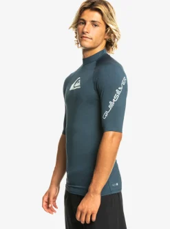 Mens Quiksilver Rashguards|All Time Short Sleeve Upf 50 Rashguard
