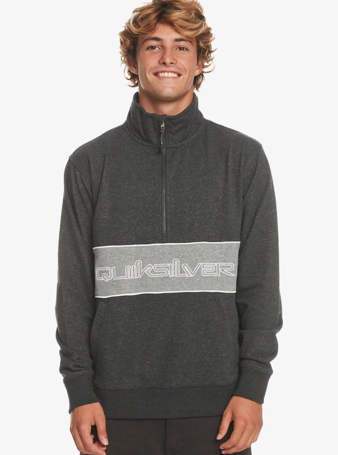 Mens Quiksilver Sweatshirts & Hoodies|Bold Omni Half-Zip Sweatshirt