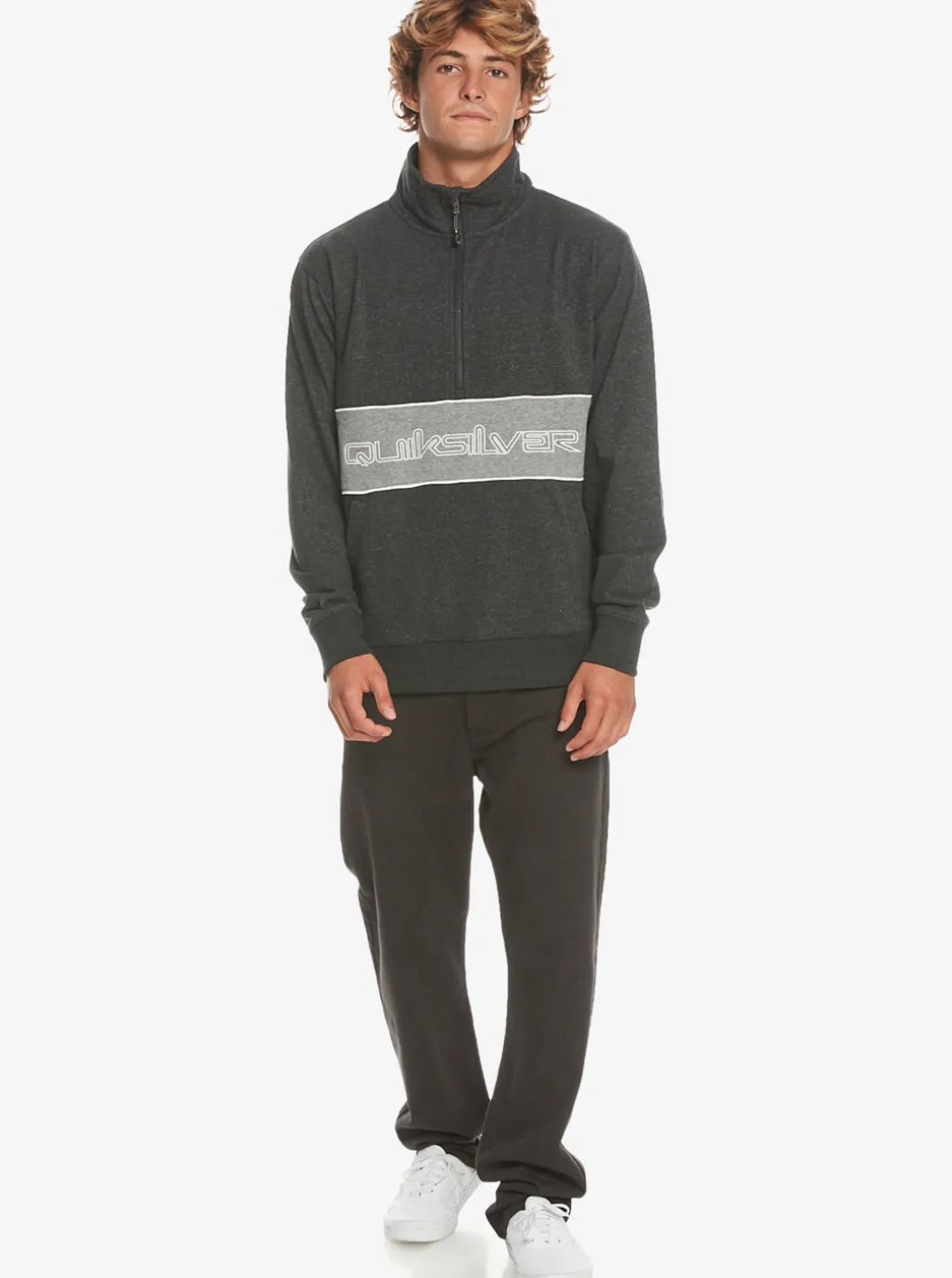 Mens Quiksilver Sweatshirts & Hoodies|Bold Omni Half-Zip Sweatshirt