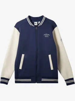 Mens Quiksilver Sweatshirts & Hoodies|Bomber Zip-Up Fleece