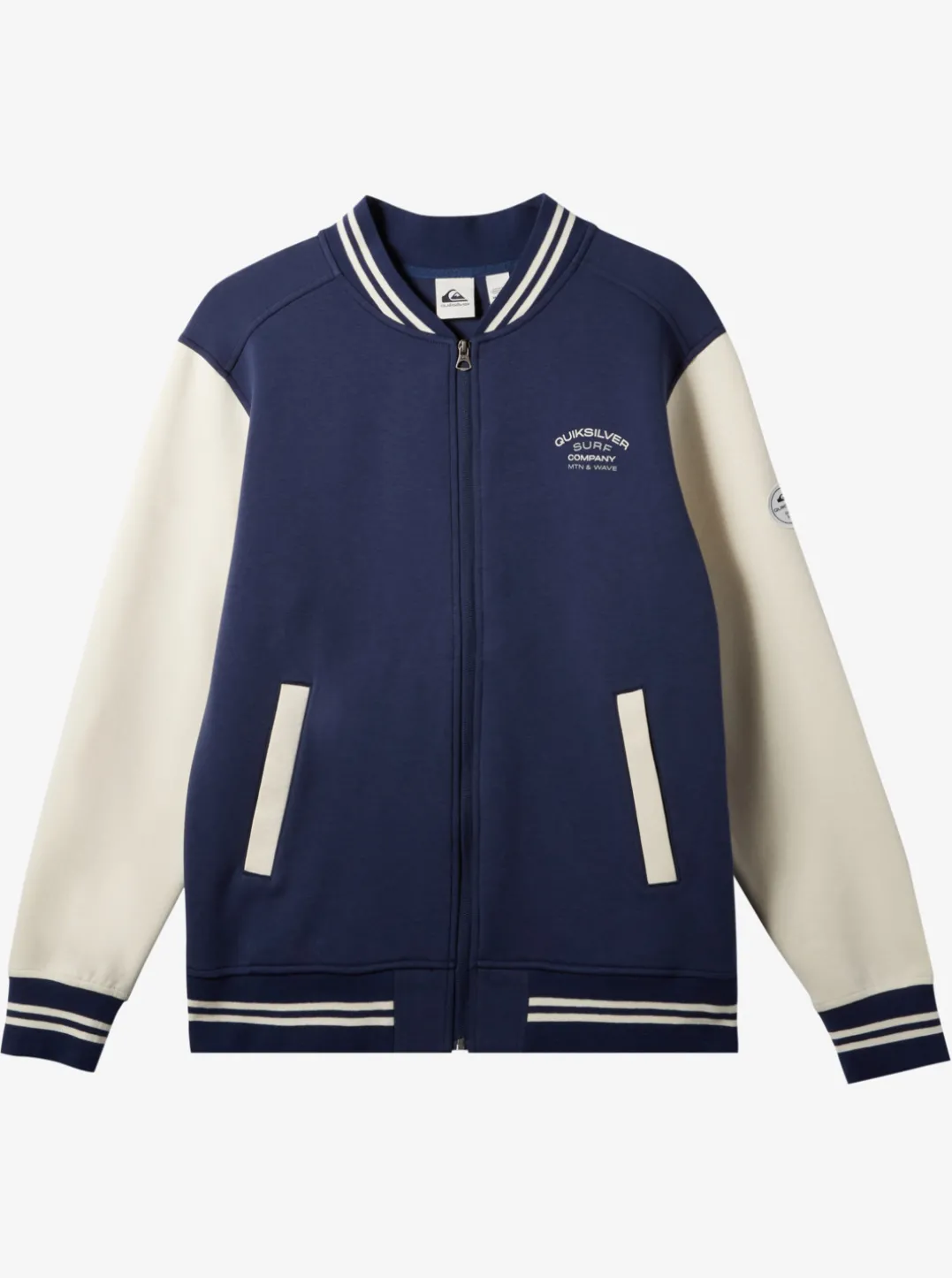 Mens Quiksilver Sweatshirts & Hoodies|Bomber Zip-Up Fleece