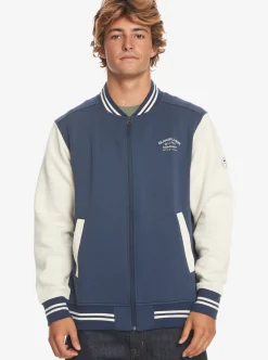 Mens Quiksilver Sweatshirts & Hoodies|Bomber Zip-Up Fleece