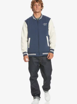 Mens Quiksilver Sweatshirts & Hoodies|Bomber Zip-Up Fleece