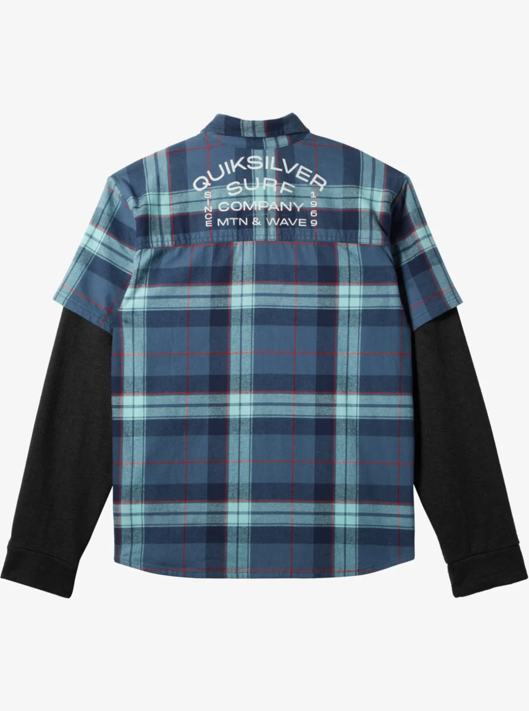 Boys Quiksilver Shirts|Boy'S 8-16 Check This Up Oversized Long Sleeve Shirt