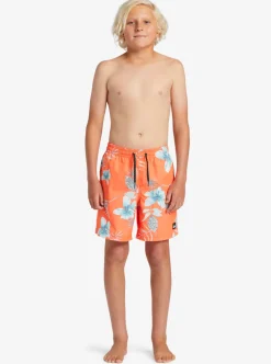 Mens Quiksilver Boardshorts|Boy'S 8-16 Everyday Mix Vl 15Nb Elastic Waist Shorts