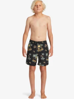 Mens Quiksilver Boardshorts|Boy'S 8-16 Everyday Mix Vl 15Nb Elastic Waist Shorts