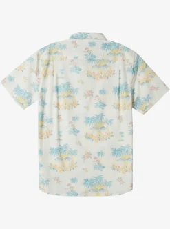 Boys Quiksilver Shirts|Boy'S 8-16 Palm Spritz Short Sleeve Woven Shirt