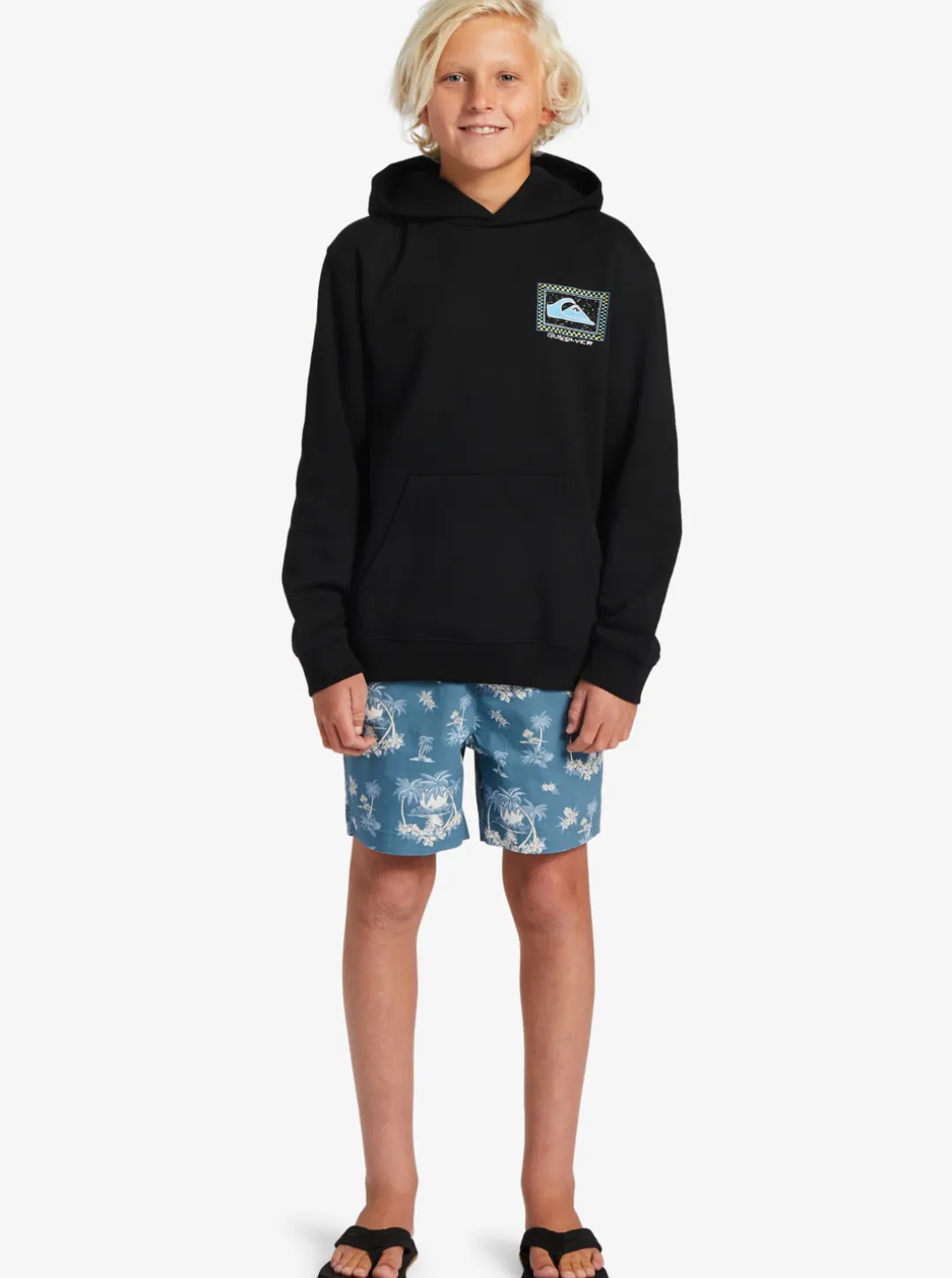 Boys Quiksilver Jackets|Boy'S 8-16 Perfect Peaking Stingrayhoody Pullover Sweatshirt