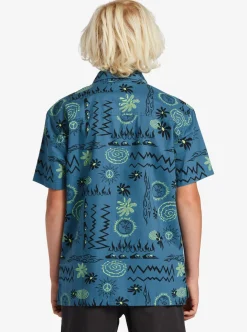 Boys Quiksilver Shirts|Boy'S 8-16 Radical Times Short Sleeve Woven Shirt