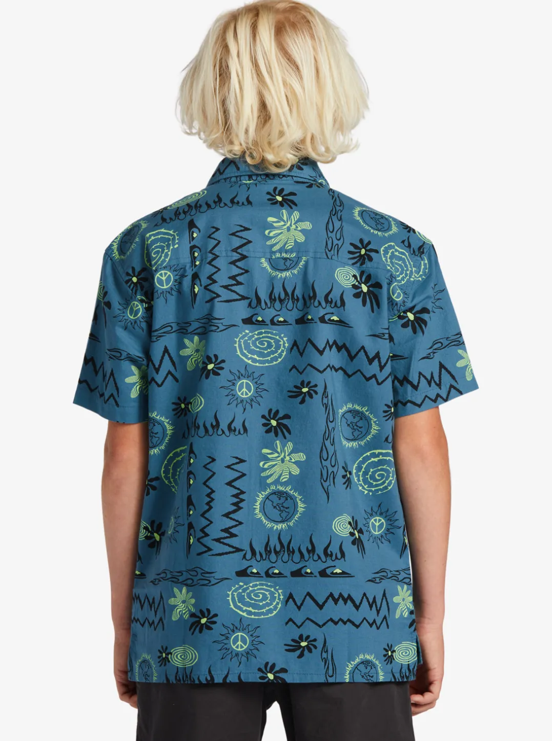 Boys Quiksilver Shirts|Boy'S 8-16 Radical Times Short Sleeve Woven Shirt