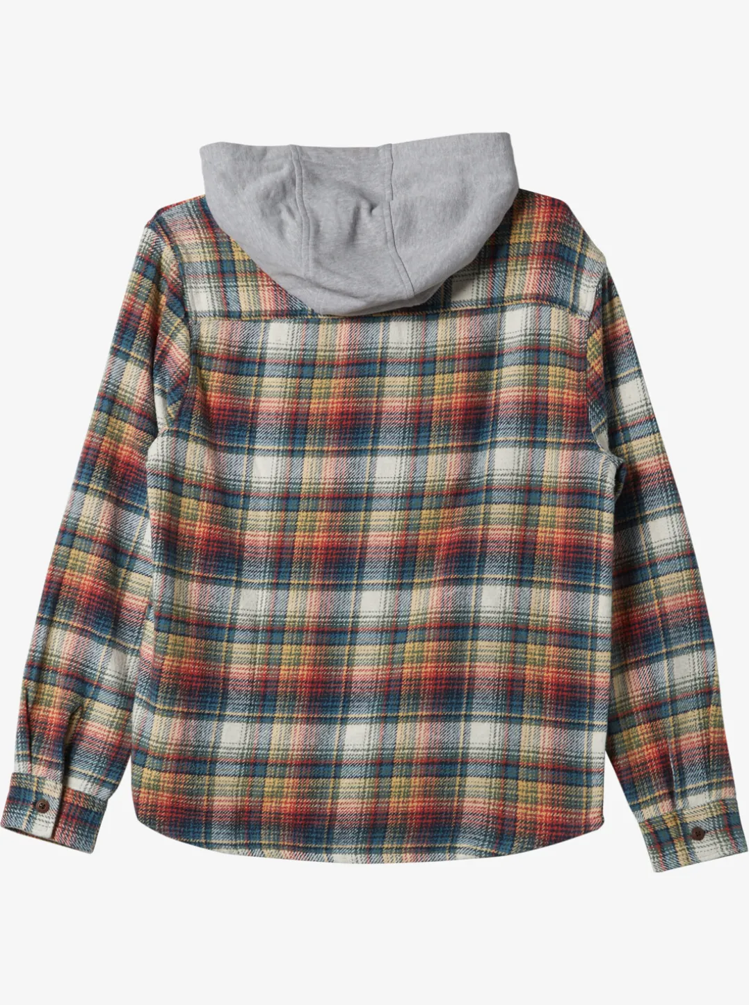 Mens Quiksilver Shirts & Polos|Briggs Hooded Flannel Long Sleeve Top