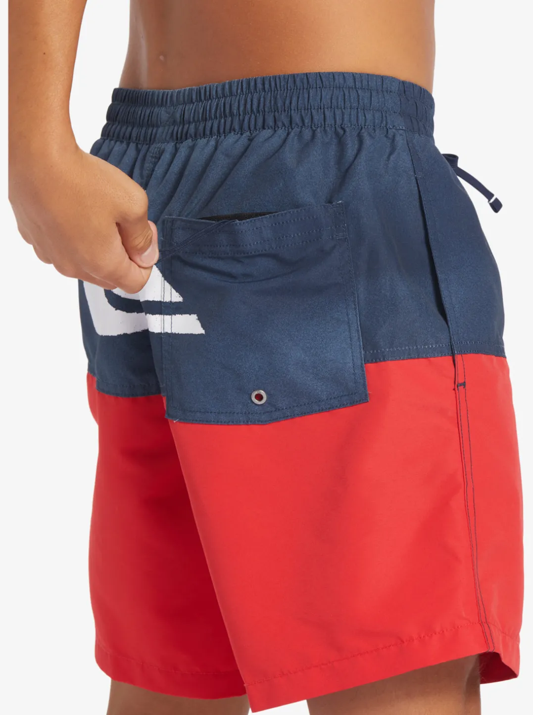 Mens Quiksilver Elastic Waist|Butt Logo 17" Volleys