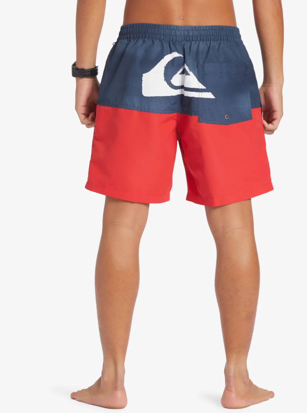 Mens Quiksilver Elastic Waist|Butt Logo 17" Volleys