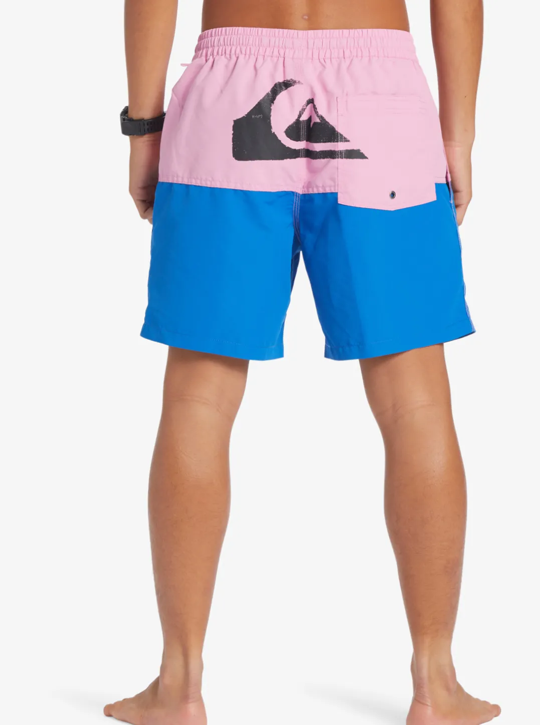 Mens Quiksilver Elastic Waist|Butt Logo 17" Volleys