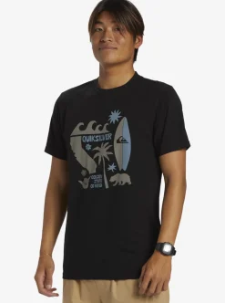 Mens Quiksilver Tees|Ca Funshine T-Shirt