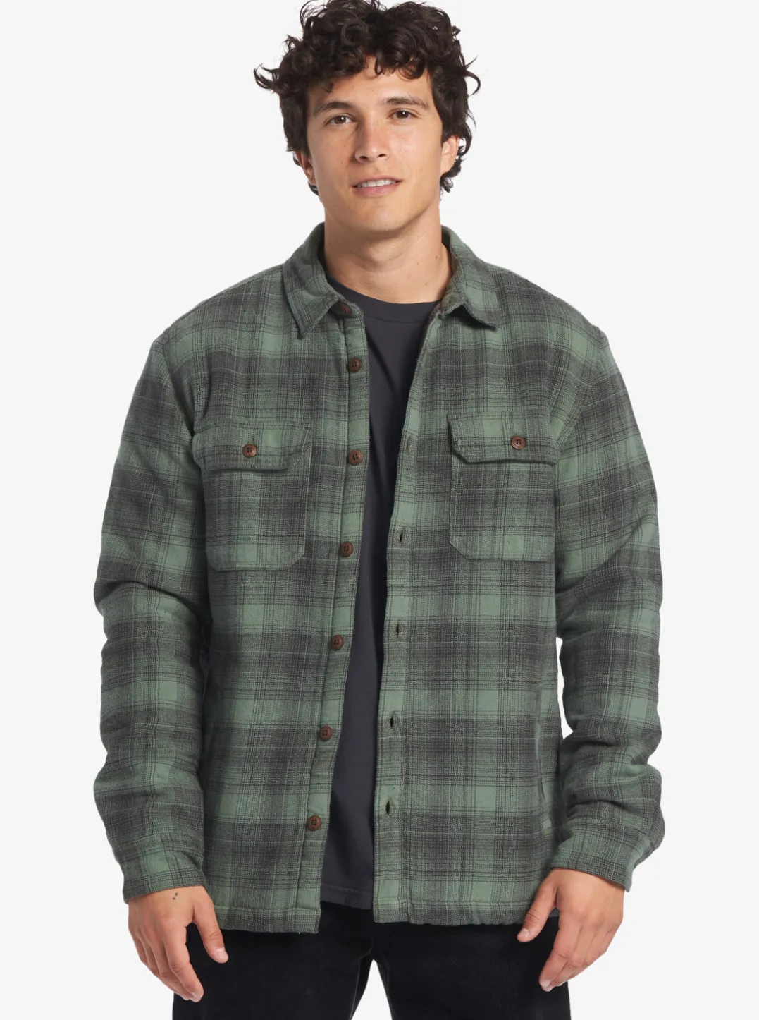 Mens Quiksilver Shirts & Polos|Camus Overshirt