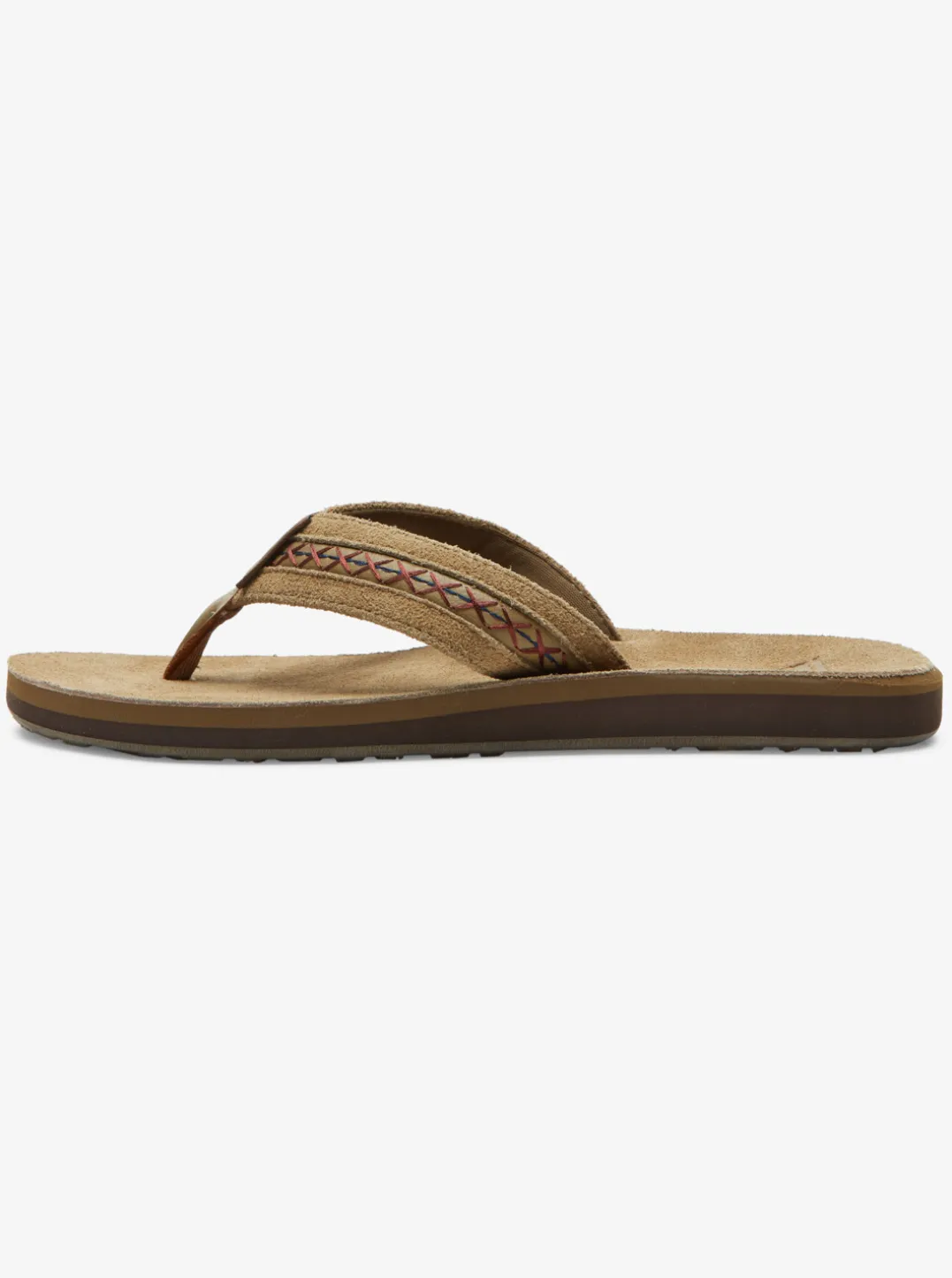 Mens Quiksilver Sandals|Carver Leather Ii Basic Sandal Strap