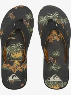 Mens Quiksilver Sandals|Carver Print Sandals