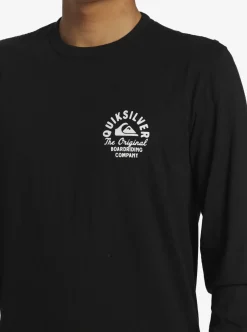Mens Quiksilver Tees|Circled Script Long Sleeve T-Shirt