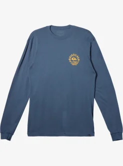 Mens Quiksilver Tees|Circled Script Long Sleeve T-Shirt