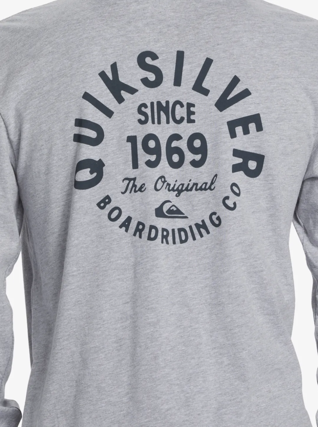 Mens Quiksilver Tees|Circled Script Long Sleeve T-Shirt