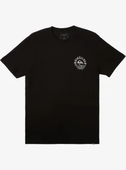 Mens Quiksilver Tees|Circled Script T-Shirt