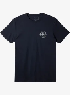 Mens Quiksilver Tees|Circled Script T-Shirt