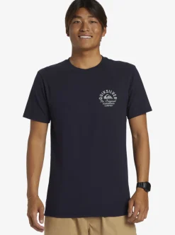 Mens Quiksilver Tees|Circled Script T-Shirt