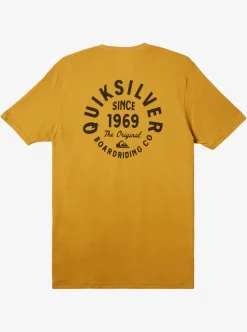 Mens Quiksilver Tees|Circled Script T-Shirt