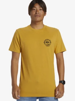 Mens Quiksilver Tees|Circled Script T-Shirt