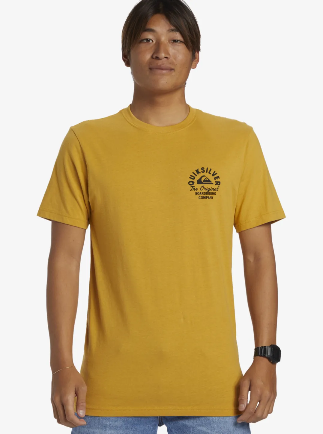Mens Quiksilver Tees|Circled Script T-Shirt