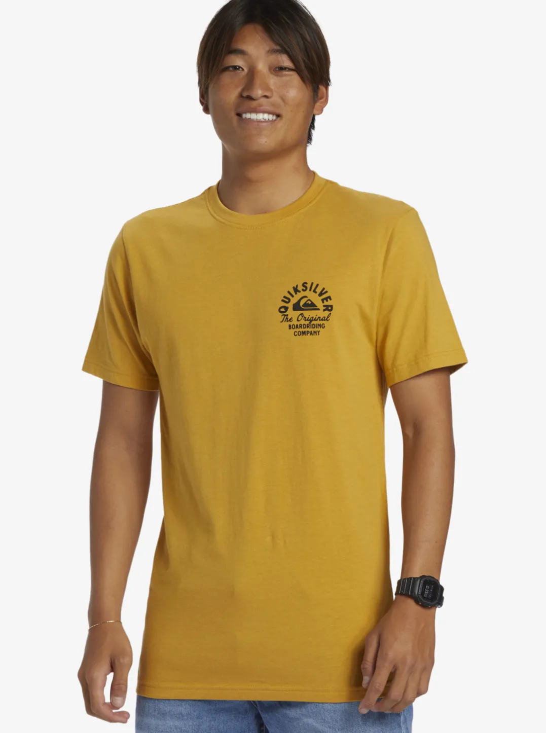 Mens Quiksilver Tees|Circled Script T-Shirt