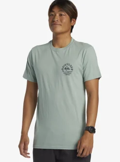 Mens Quiksilver Tees|Circled Script T-Shirt