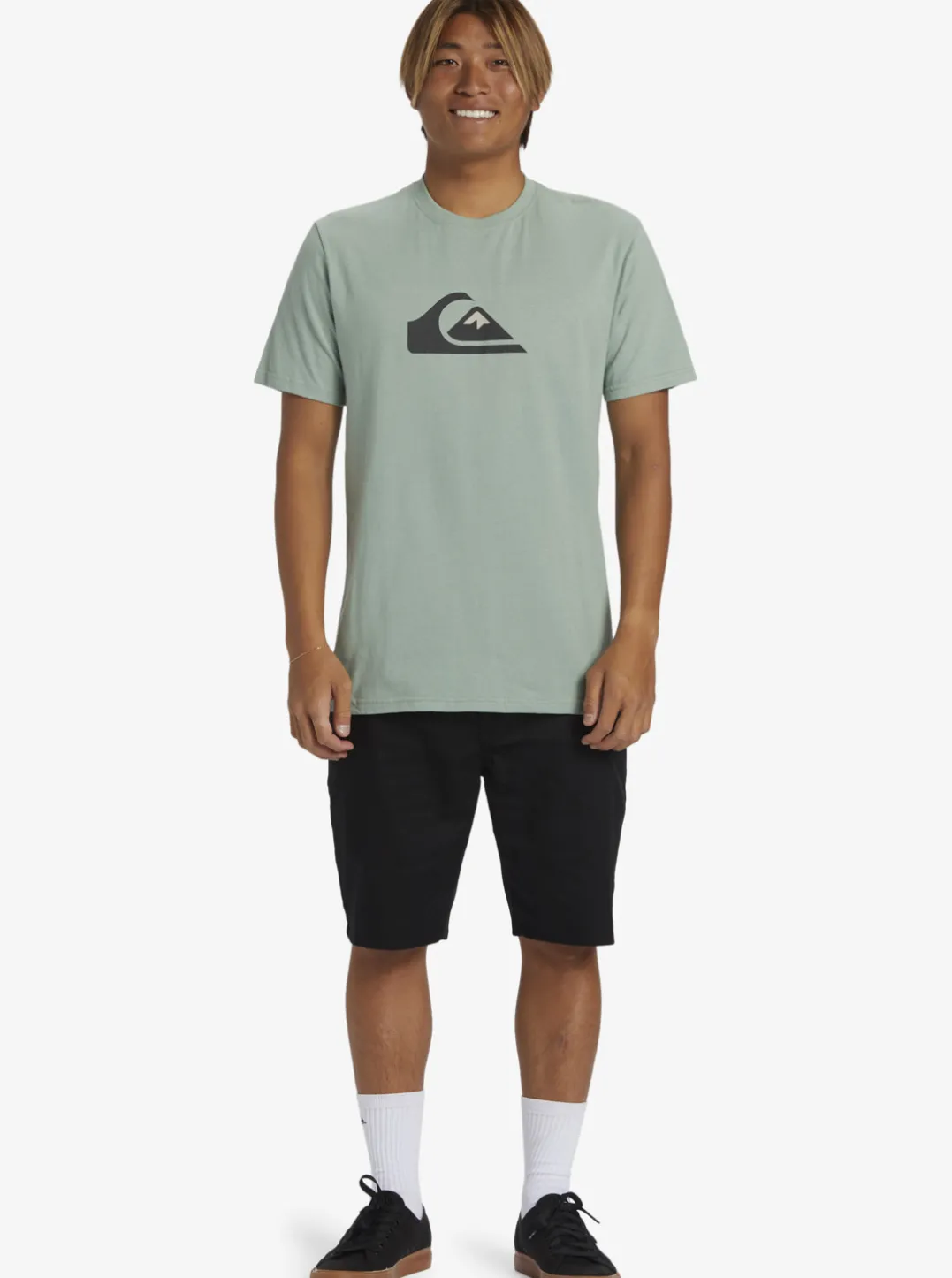Mens Quiksilver Tees|Comp Logo T-Shirt
