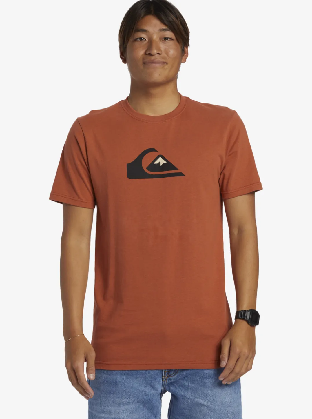 Mens Quiksilver Tees|Comp Logo T-Shirt