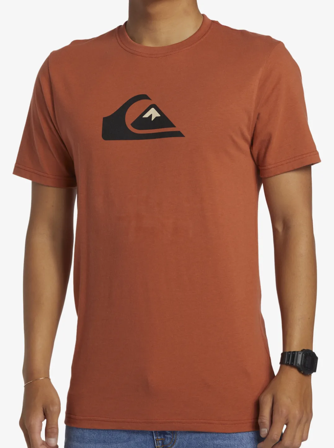 Mens Quiksilver Tees|Comp Logo T-Shirt