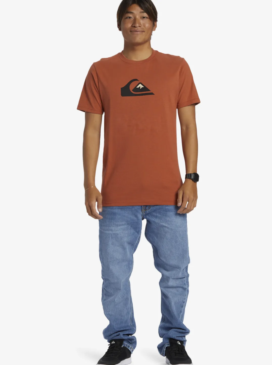 Mens Quiksilver Tees|Comp Logo T-Shirt