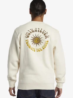 Mens Quiksilver Sweatshirts & Hoodies|E Peace Out Crew Neck Sweatshirt