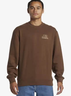 Mens Quiksilver Sweatshirts & Hoodies|E Peace Out Crew Neck Sweatshirt