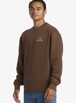 Mens Quiksilver Sweatshirts & Hoodies|E Peace Out Crew Neck Sweatshirt