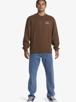 Mens Quiksilver Sweatshirts & Hoodies|E Peace Out Crew Neck Sweatshirt