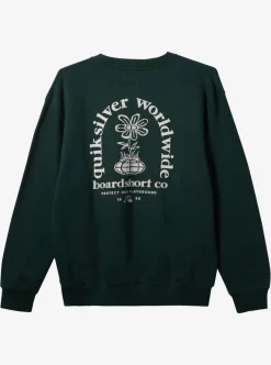 Mens Quiksilver Sweatshirts & Hoodies|E Peace Out Crew Neck Sweatshirt