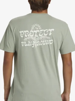 Mens Quiksilver Tees|Earthy Type T-Shirt
