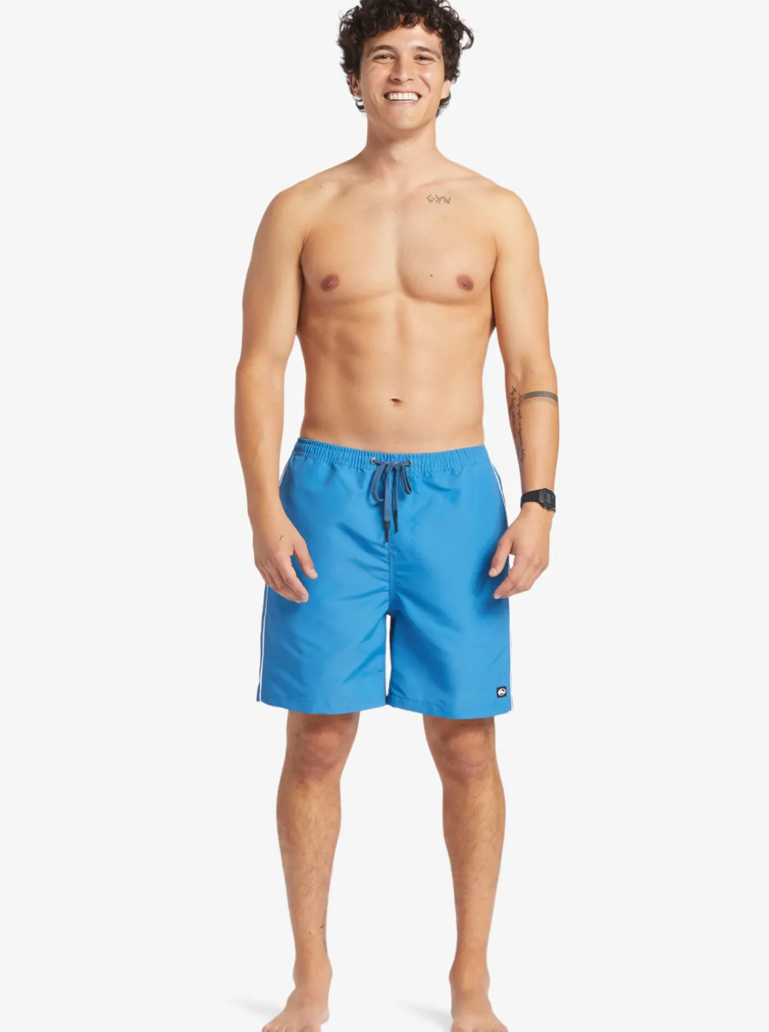 Mens Quiksilver Elastic Waist|Flight Volley 18" Elastic Waist Shorts