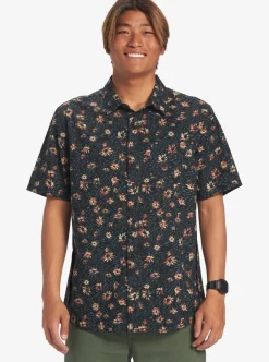 Mens Quiksilver Shirts & Polos|Future Hippie Short Sleeve Woven Shirt