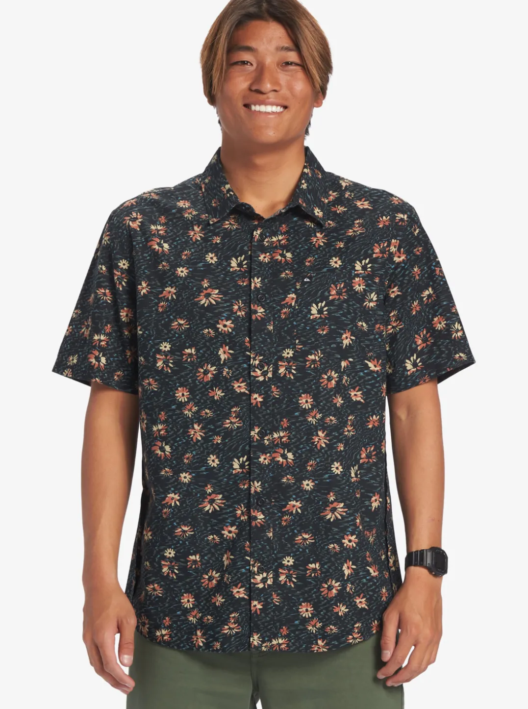 Mens Quiksilver Shirts & Polos|Future Hippie Short Sleeve Woven Shirt